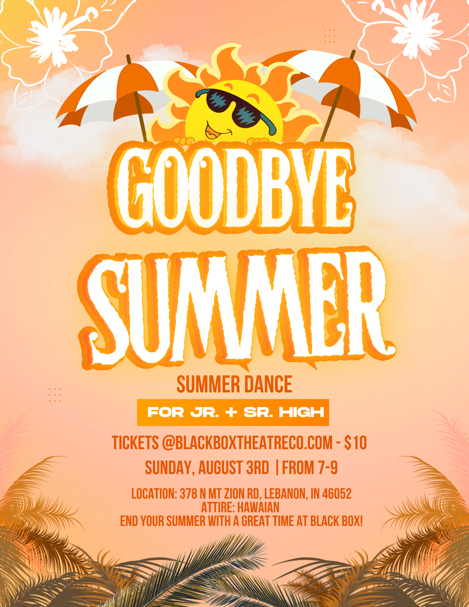 6th - 12th  Grade Good Bye Summer Dance